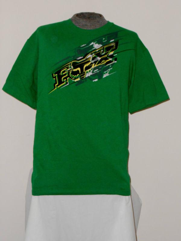 New green fox racing  "fox"  t-shirt lg  *l@@k*  fox racing