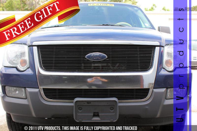 2006 - 2010 ford explorer 2pc black combo billet grille kit xlt limited 06 07 08