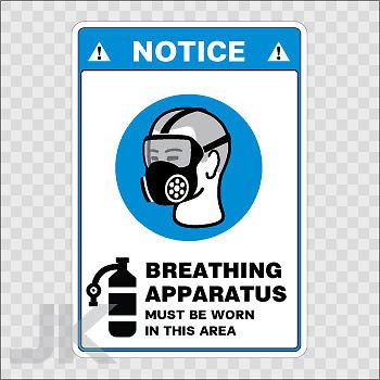 Decal stickers sign warning danger caution respirator protection 0500 zafab