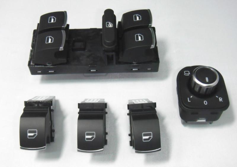 3 set of 5 pcs chrome switch control fit for vw passat cc b6 golf jetta mk5 mk6