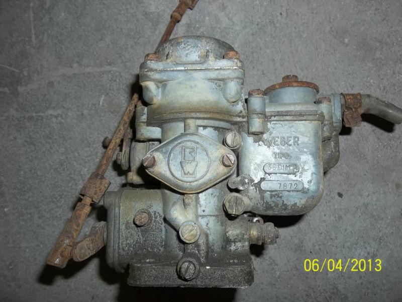 Fiat 1100 1200 tv convertible weber carburetor 36 dim 7 1956-1959 trasformabile