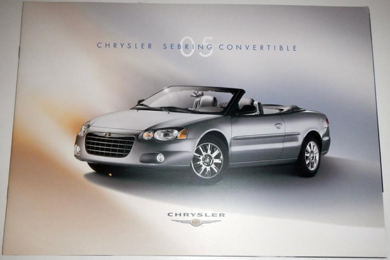 2005 chrysler sebring convertible brochure
