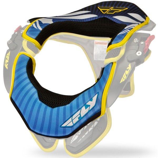 Fly racing valor neck brace replacement pad kit blue/black