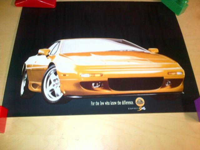 Lotus esprit s4 poster, collectible item