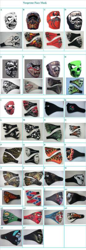 Biker neoprene face mask free shipping china post mail