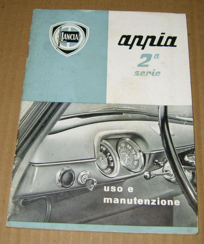 Lancia appia 2 series original italian owner's manual