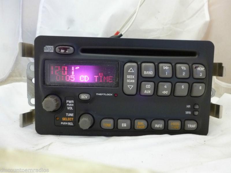 00-04 pontiac bonneville radio cd cassette player 25721600 *