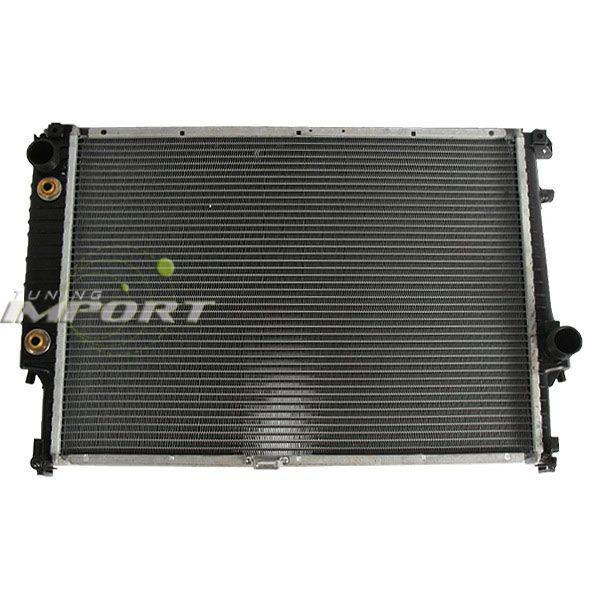 88-93 bmw 535 series 3.5l sohc a/t m/t aluminum core cooling radiator assembly