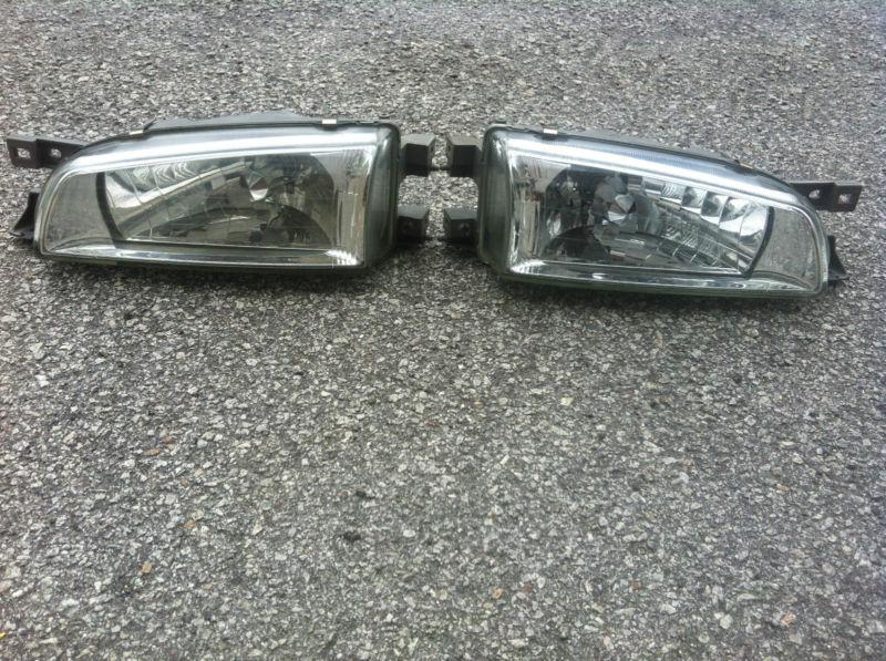 Jdm subaru impreza wrx sti gc8 gf8 92 00 oem kouki crystal glass head lights 