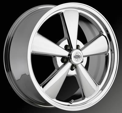 Cragar s/s 1-piece aluminum chrome wheel 17"x8" 5x5" bc set of 2