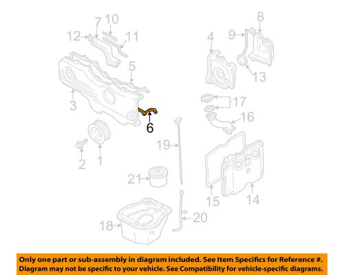 Subaru oem 2005 legacy camshaft-front cover gasket 13594aa06b