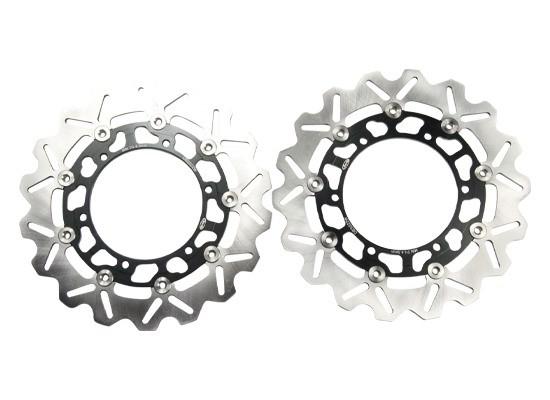 Front brake disc rotor for yamaha yzf r1 r6 fjr xjr xv xj bt wr x 250 black j07