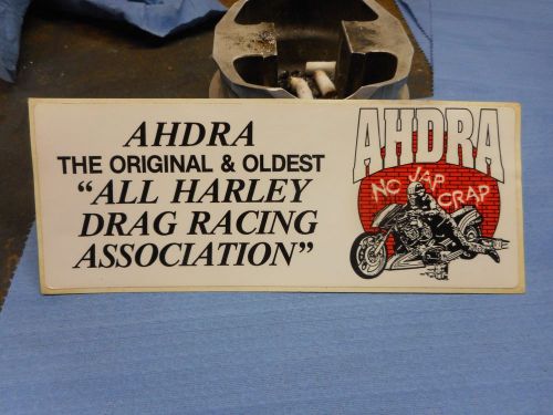 Harley davidson drag racing decal vintage extremely rare no jap crap