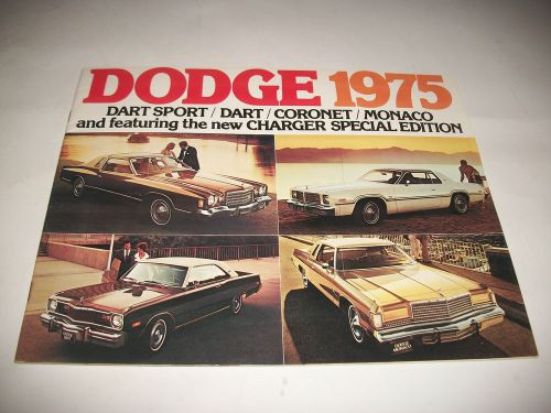 1975 dodge dart/coronet/monaco/charger sales brochure canadian market clean