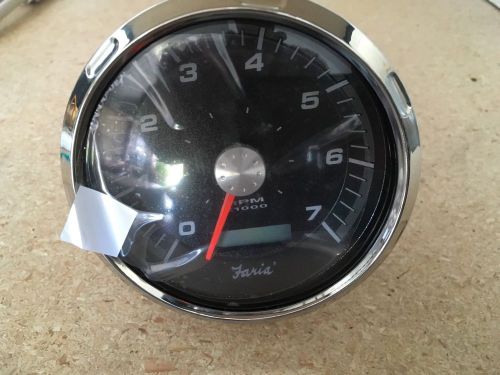 Faria analog tachometer 4&#034; , with digital hour meter for boat outboard