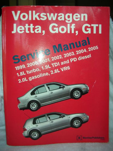 Bentley volkswagen (vw) service / repair manual 1999 - 2005 jetta, golf, gti