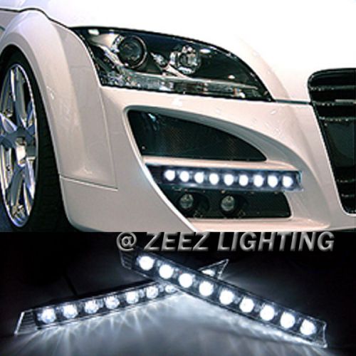 Audi style led daytime running light drl daylight kit fog lamp day lights c15