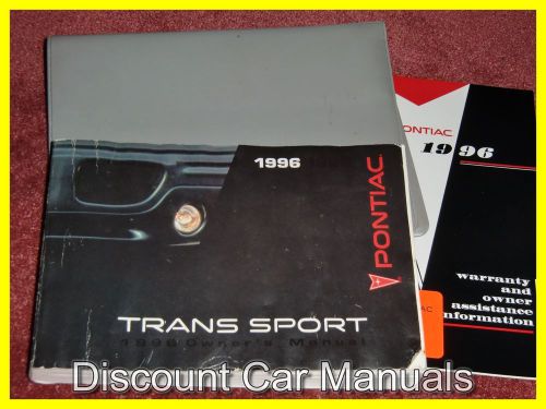 ★★ 1996 pontiac trans sport van owners manual portfolio 96!! ★★