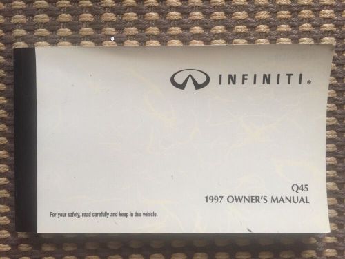 97 1997 infiniti q45 owners owner&#039;s manual book oem