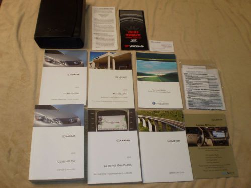 2010 lexus gs 460 350 complete car owners manual books nav guide case all models