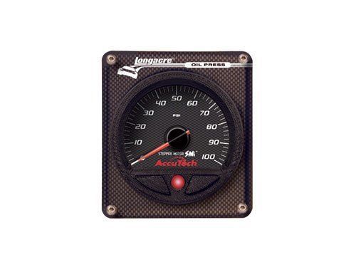 Longacre 44594 accutech smi oil pressure gauge in modular panel - 0-100 psi