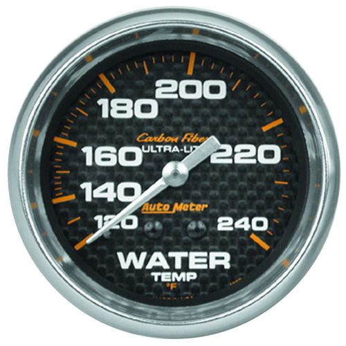 Auto meter 4832 carbon fiber; mechanical water temperature gauge