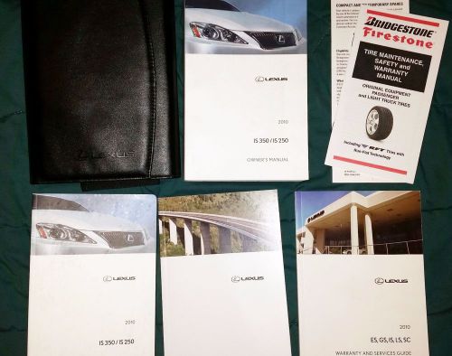 2010 lexus is 350 / is 250 owners manual book set