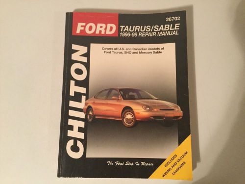 1996 - 1999 ford taurus, sho &amp; mercury sable chilton&#039;s service repair manual