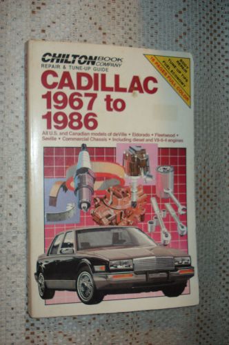 1967-1986 cadillac shop manual service book fleetwood seville deville 68 69 70