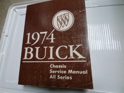 1974 original buick all series service manual