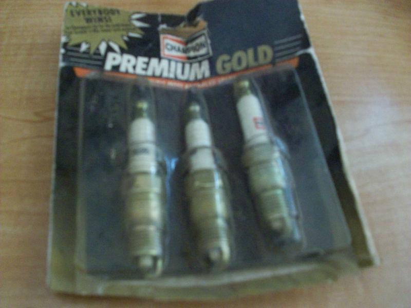 Champion premium gold spark plugs new 3 of them 2025