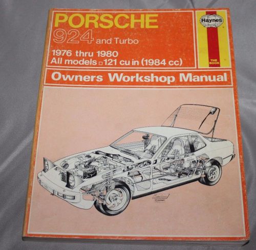 Haynes porshe 924 and turbo 1976-1980 owners workshop manual