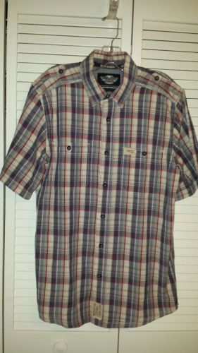 Harley davidson short sleeve button shirt size medium