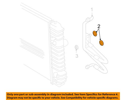 Gm oem transmission oil cooler-transmission cooler seal 24221233