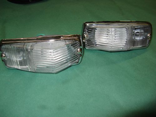 Mgb triumph new  clear flasher/marker lamps set 62-67 mgbgt spitfire gt6