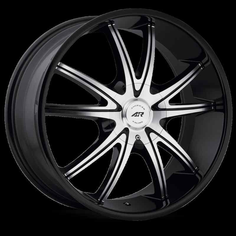 20" american racing ar897 5x4.5 taurus mustang s2000 genesis black wheels rims