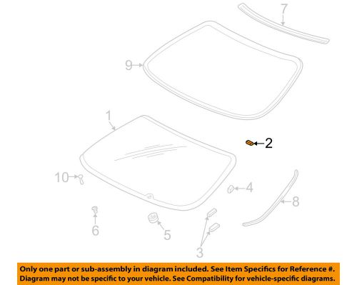 Honda oem-back glass fastener 91536ss0j01