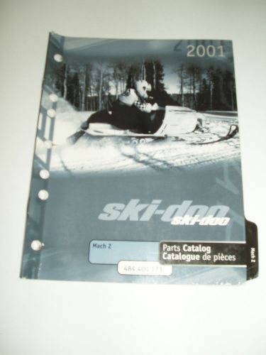 Skidoo 2001 mach z parts catalog  manual