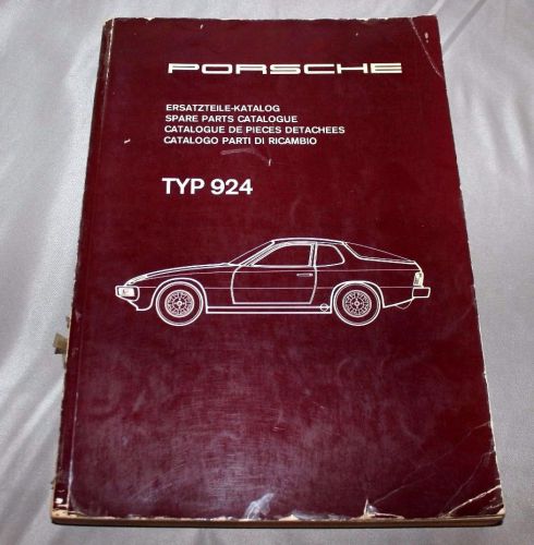 1975-76 porsche 924 spare parts catalogue + ephemera great condition