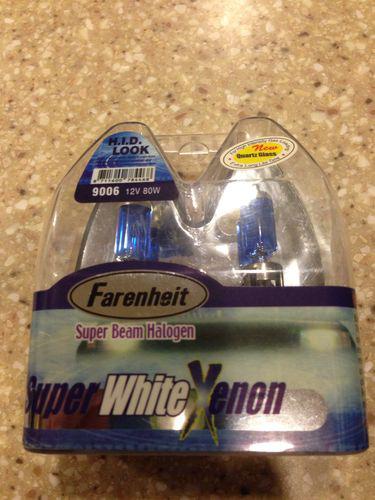 Farenheit super beam halogen12v 80w 9006 hid super white xenon head lights bulb