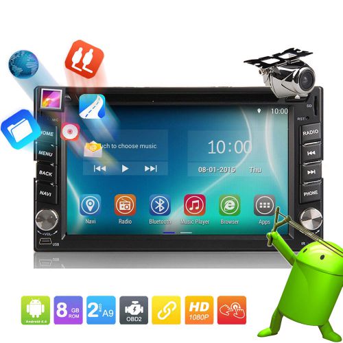 Hd android 6.2&#034; double din 3g-wifi car gps nav dvd player bt indash radio+camera