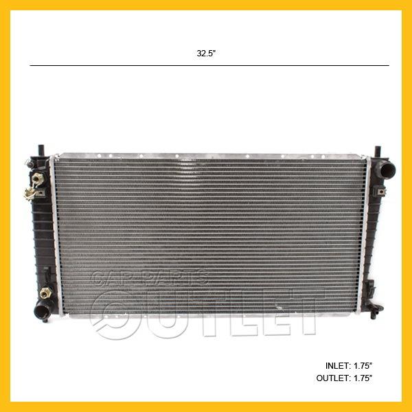 1997-1998 ford f-150 f-250 f-series 4.2 4.6 v6 v8 radiator xlt s a/t 2 row thick