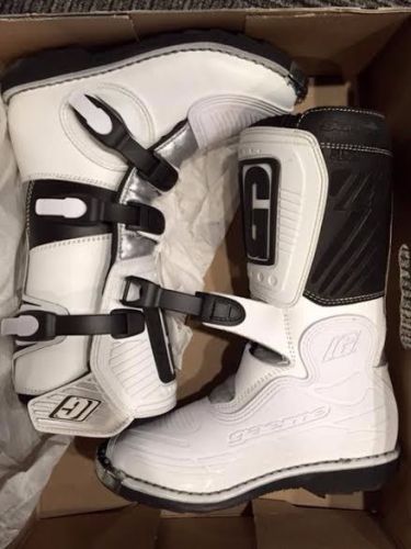 Gaerne motocross boot 2145 sg-y white youth size 3 new!