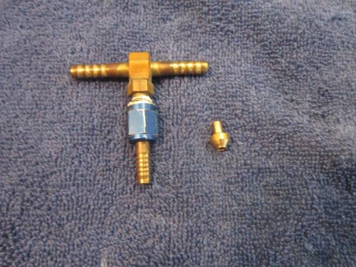 Nos adjustable orifice vacuum tee for nos efi fuel pressure regulator