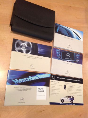 Mercedes -benz owners manuals 2008 in black sleeve