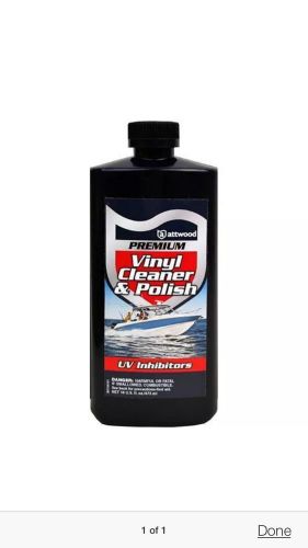 Attwood premium marine / boat vinyl cleaner &amp; polish cleans &amp; restores hq new