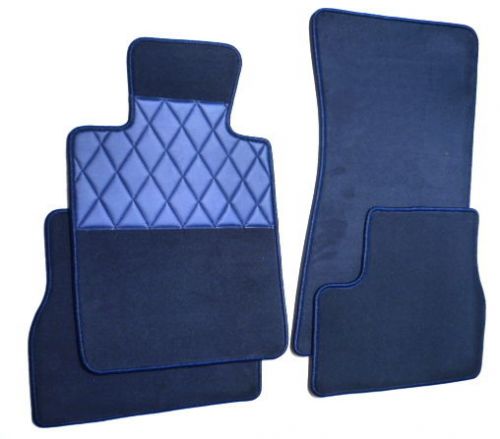 Bmw e30 316 318 320 323 325 m3 1982-1991 prem. floor mats dark blue velours