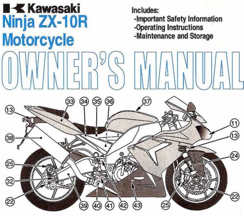 2005 kawasaki ninja zx-10r motorcycle owners manual -ninja zx1000c2-kawasaki