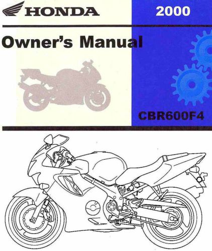 2000 honda cbr600f4 motorcycle owners manual -cbr600 f4-honda-cbr 600 f4