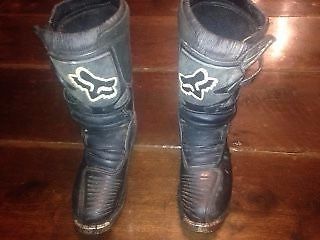 Fox tracker jr mx boots size 6 black